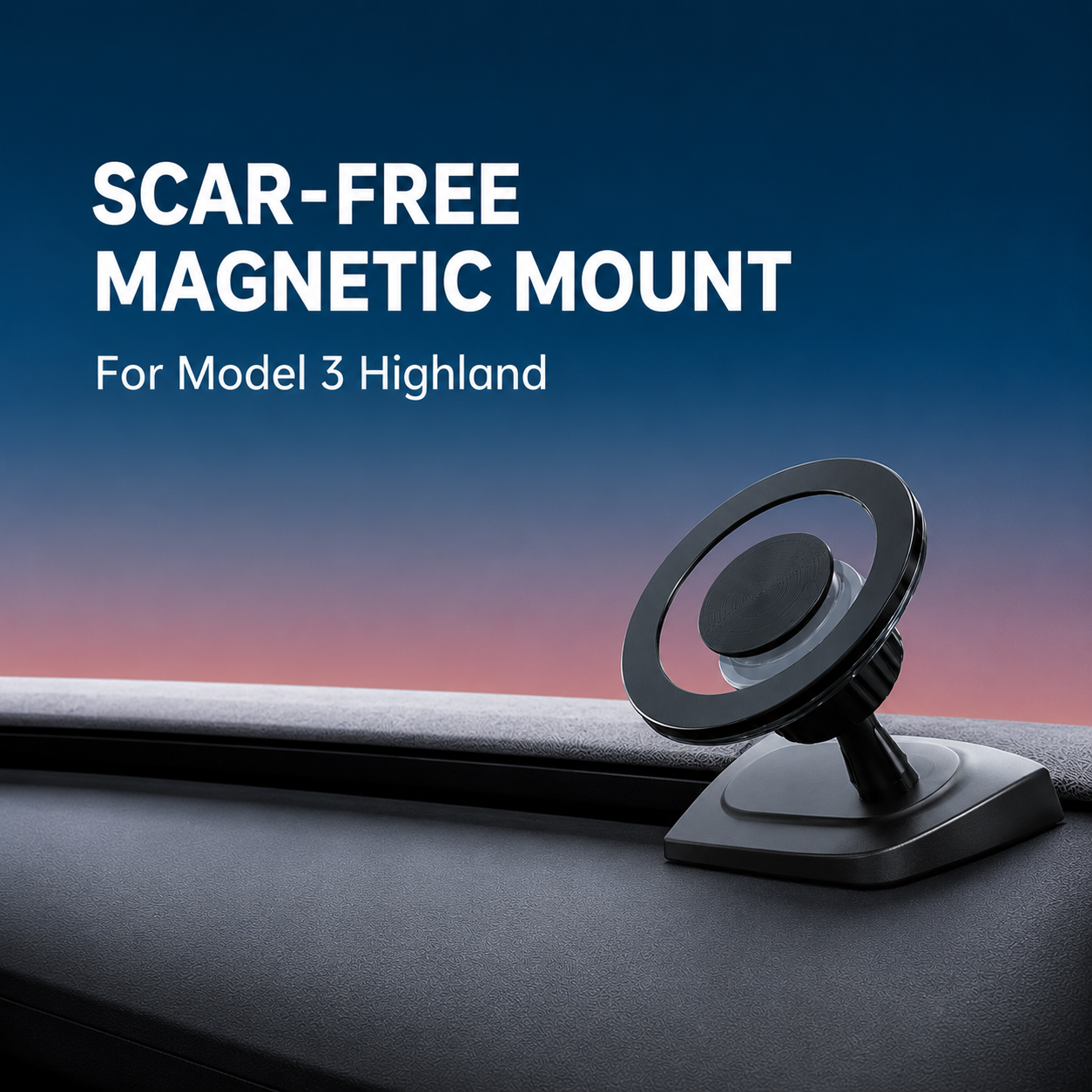 Premium Stealth Magnetic Phone Mount for Model 3 Highland