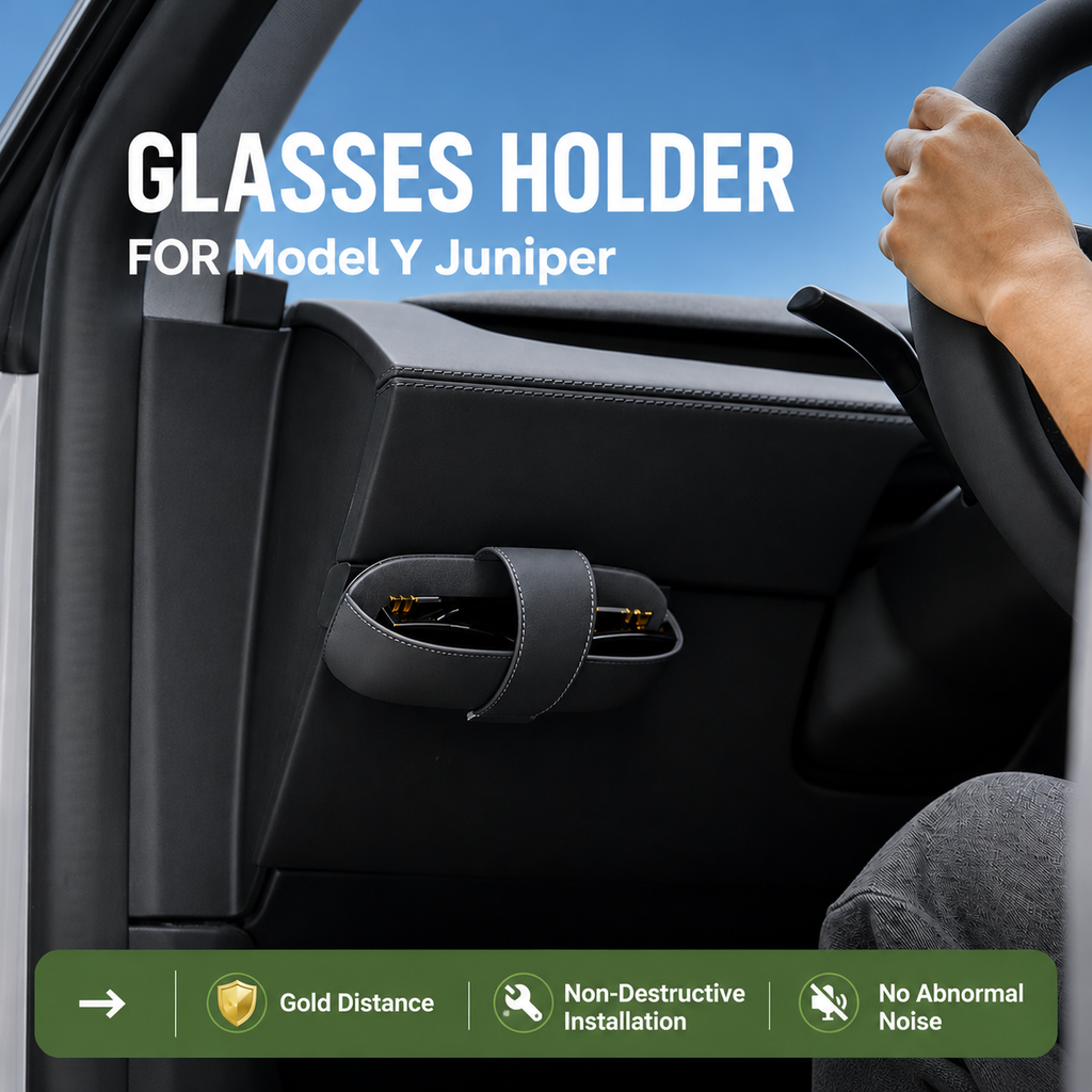 Premium Magnetic Car Sunglasses Holder for Model Y Juniper