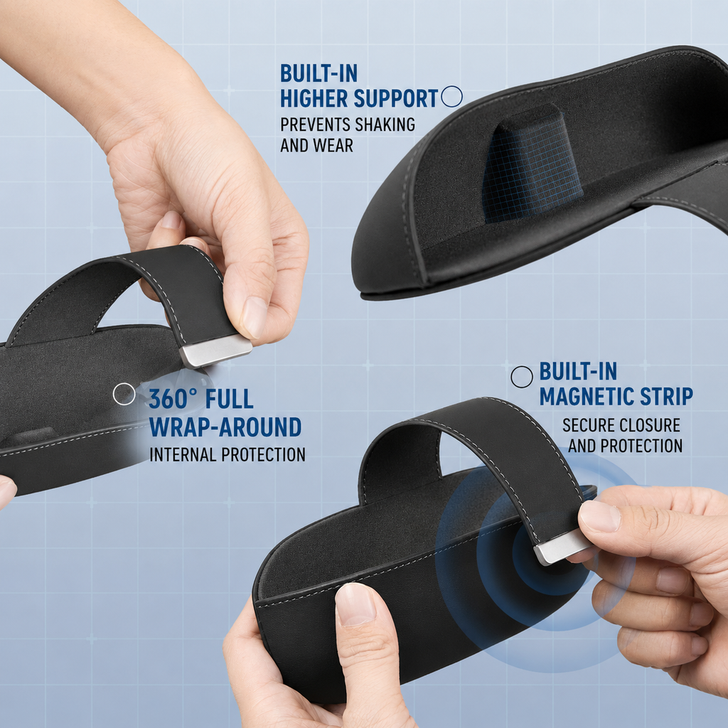 Premium Magnetic Car Sunglasses Holder for Model Y L