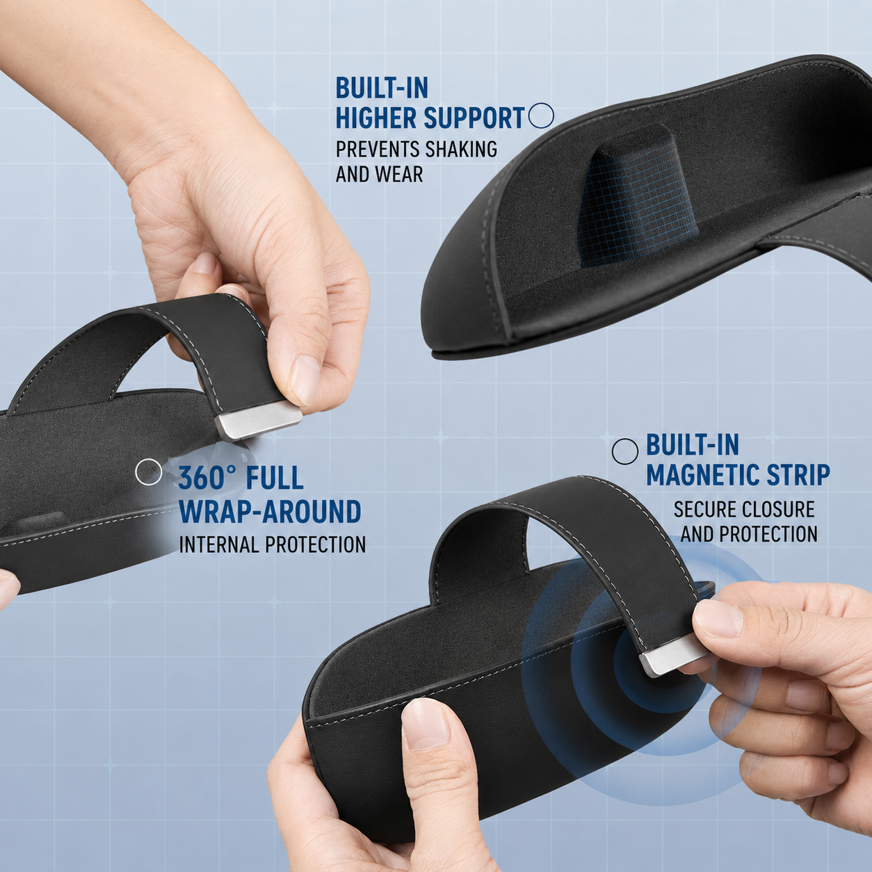 Premium Magnetic Car Sunglasses Holder for Model Y L