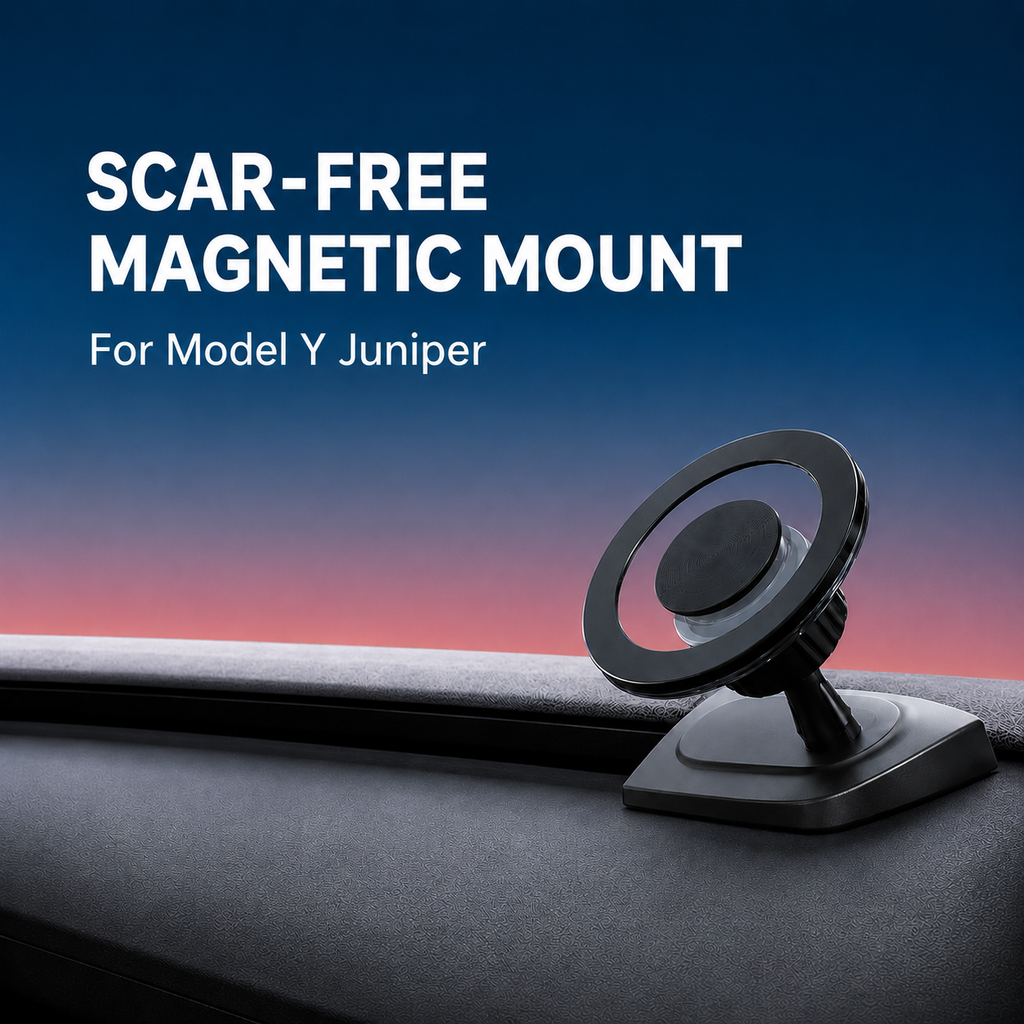 Premium Stealth Magnetic Phone Mount for Model Y Juniper