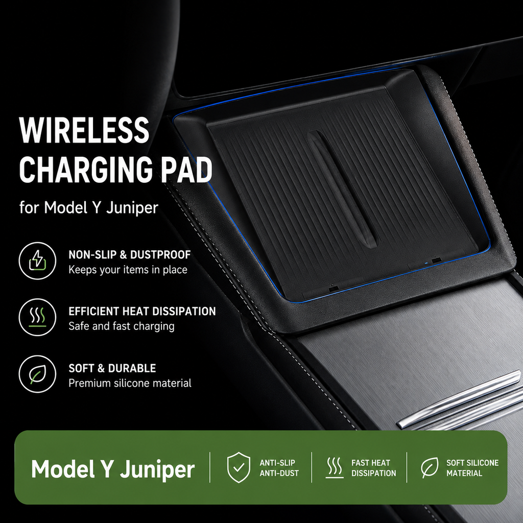 Center Console Wireless Charging Silicone Anti-Slip Pad For Y Juniper