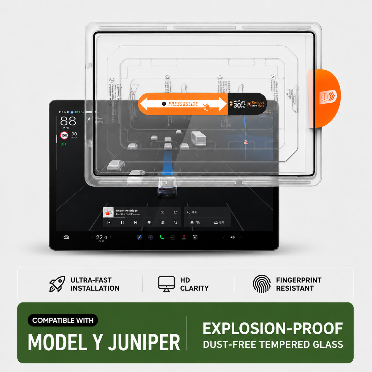 Center Display Screen Protector For Y Juniper