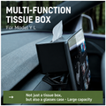 Multifunctional Tissue Box Holder with Glasses Storage Organizer For YL