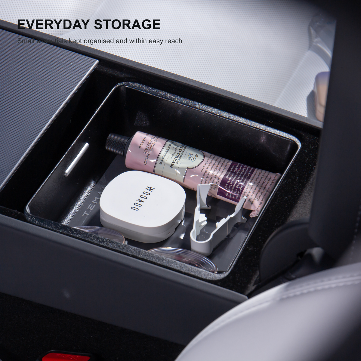 TEMAI Armrest Storage Tray compatible with Tesla Model 3 Highland / Model Y Juniper / Y L