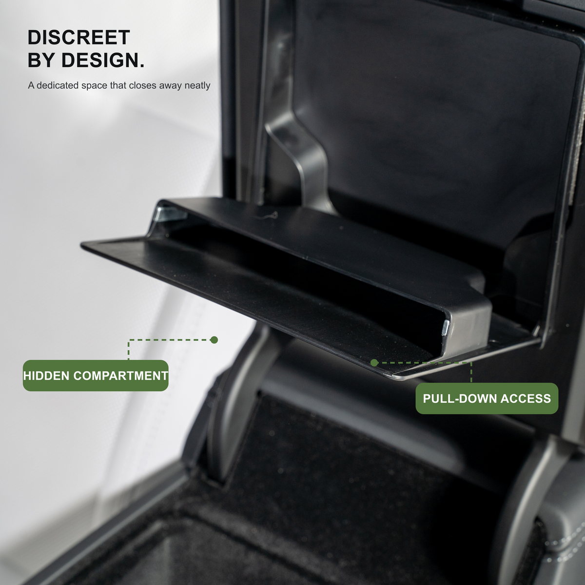 TEMAI Hidden Armrest Storage Box compatible with Tesla Model 3 Highland / Model Y Juniper / Y L