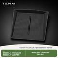 TEMAI Centre Console Wireless Charging Pad Mat compatible with Tesla Model 3 Highland / Model Y Juniper