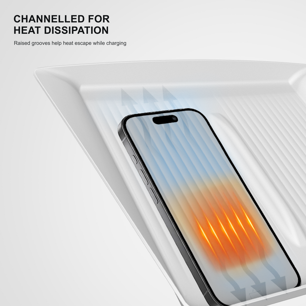 TEMAI Centre Console Wireless Charging Pad Mat compatible with Tesla Model 3 Highland / Model Y Juniper