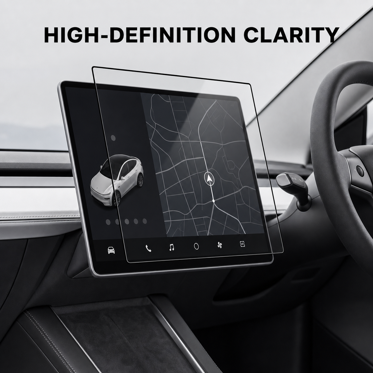16-Inch Tempered Glass Screen Protector for Tesla Model Y Juniper & YL